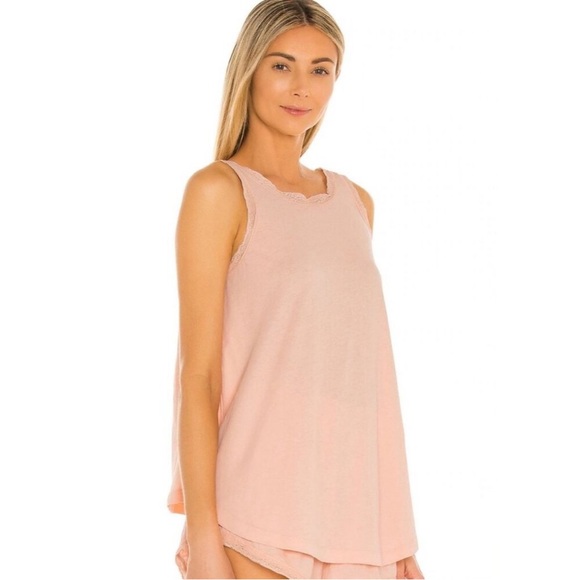 NEW WITH TAGS – THE GREAT. The Lace Slouch Sleep Tank | Dusty Rose | Size 3 - Picture 2 of 7